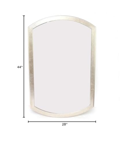 HomeRoots Decor 1.75' X 44' X 28' Silver Contemporary Minimalist Dressing Mirror with Gold Frame