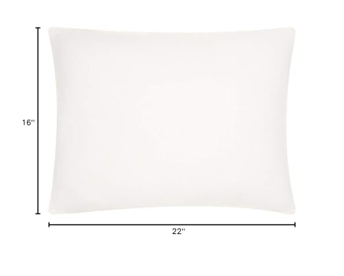 HomeRoots 100% Polyester 16' x 22' Choice White Lumbar Pillow Insert