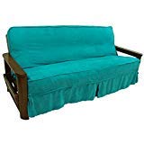 Blazing Needles Solid Microsuede Double Corded 8&quot; to 9&quot; Futon Slipcover, Full, Mojito Lime