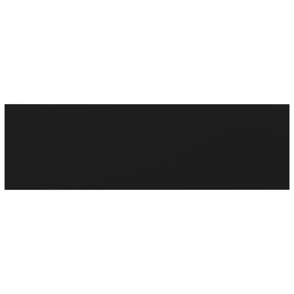 vidaXL Engineered Wood Bookshelf Boards - 8 Pack 39.4&quot;x11.8&quot;x0.6&quot; Size in Black Providing Versatile Storage and Easy Maintenance