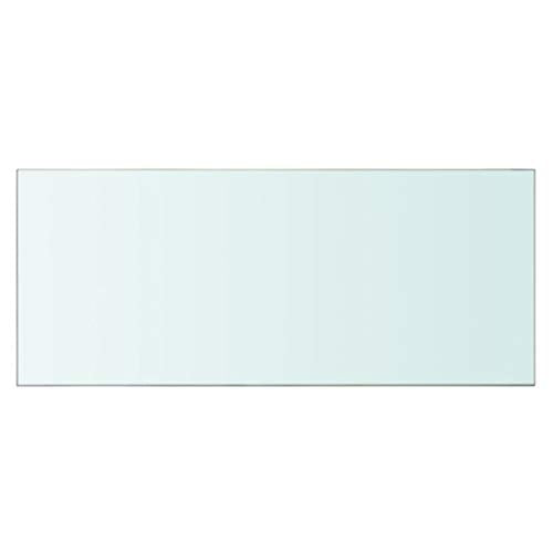 vidaXL Clear Tempered Glass Shelves - Elegantly Designed, Modern Display Panels for Home and Shop Use, High Load Capacity, Easy Maintenance - Size 27.6&quot; x 11.8&quot;