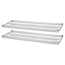 Lorell Llr84180 Industrial Wire Shelving Starter Kit Extra Shelves