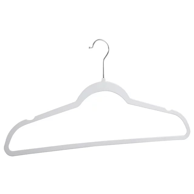 SEDLAV Best White Plastic Hangers | Maximize Closet Space | NonSlip Velvet Options