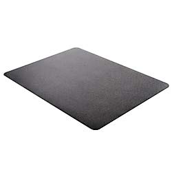 Deflect-o Black Mat 45 X 53 Rectangle-low Pile - Floor, Office, Carpeted Floor, Breakroom - 53 L