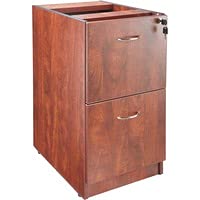 Wholesale Case Of 2 - Lorell Laminate Office Furniture-Fixed Pedestal, F/F,16&quot;X22&quot;X28-1/4&quot;, Cherry