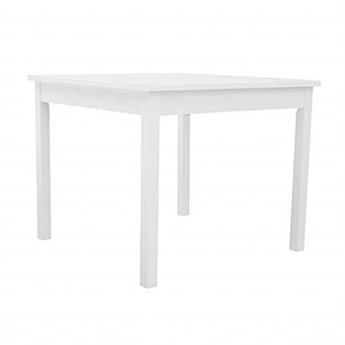 HomeRoots White Painted Acacia White Stacking Table