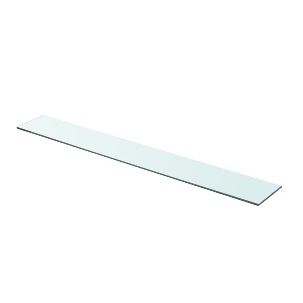 vidaXL Tempered Glass Shelf Panel - Clear 35.4&quot;x4.7&quot; - Wall Mounted Display Shelf - Durable and Easy to Clean - Holds up to 33 lbs