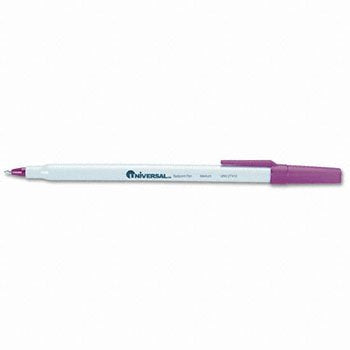 Universal Economy Stick Ballpoint Pen Pen,Ballpt,Economy,Med,Rd (Pack Of100)