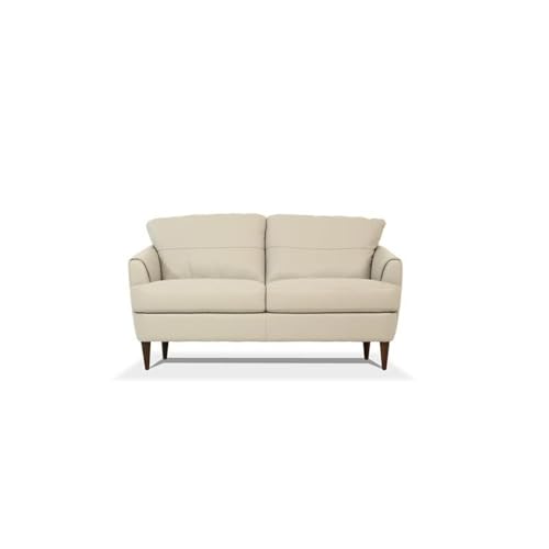 Acme Tacoma Leather Loveseat In Beige