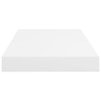 vidaXL Floating Wall Shelves 2 pcs White 19.7"x9.1"x1.5" MDF