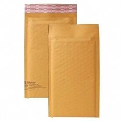 Sealed Air Jiffylite Self-Seal Mailer, Side Seam, #00, Golden Brown, 25/Carton (Case Of 4)