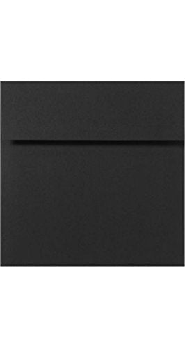 Luxpaper Square Invitation Envelopes | Peel & Press | 3 1/4' X 3 1/4' | Midnight Black | 80Lb. Text | 250 Qty