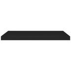 Vidaxl Floating Wall Shelves 2 Pcs Black 31.5''X9.3''X1.5'' Mdf