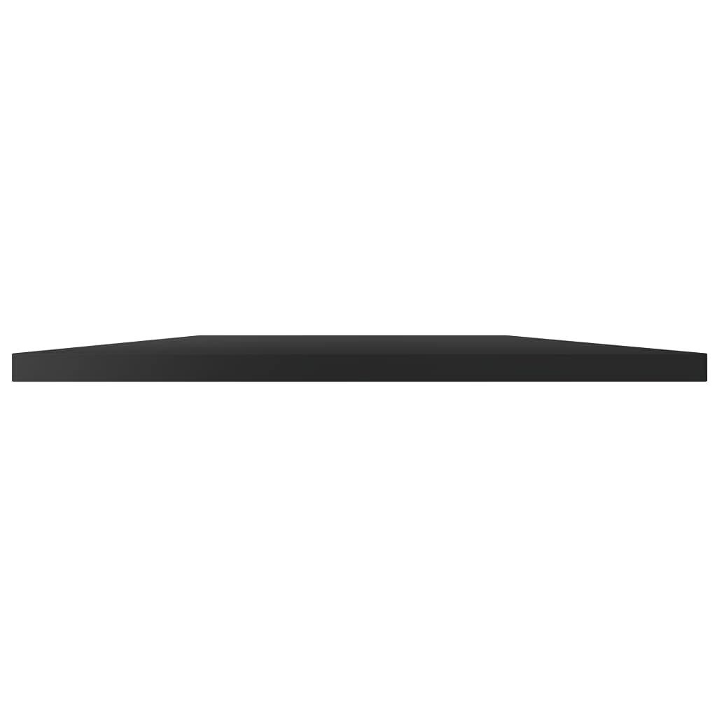 vidaXL High Gloss Black Bookshelf Boards – 39.4"x19.7"x0.6" – Made of Durable Engineered Wood – Ideal for Extra Storage - Pack of 4