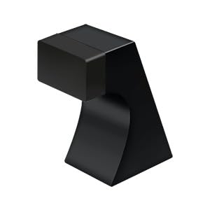 Deltana Fdb250U19 2-1/2' Contemporary Floor Door Bumper Black Finish