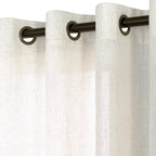 Koufall 45 Inch Length Short Sheer Curtains For Bedroom Kitchen Window,Linen Farmhouse Curtains For Small Bathroom Windows With