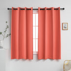 Ygo Coral Blackout Curtains For Girls Bedroom Grommet Thermal Insulated Room Darkening Curtains For Light Blocking And Privacy 2