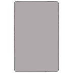 Flash Furniture Wren 36''W x 72''L Rectangular Grey Thermal Laminate Activity Table - Standard Height Adjustable Legs