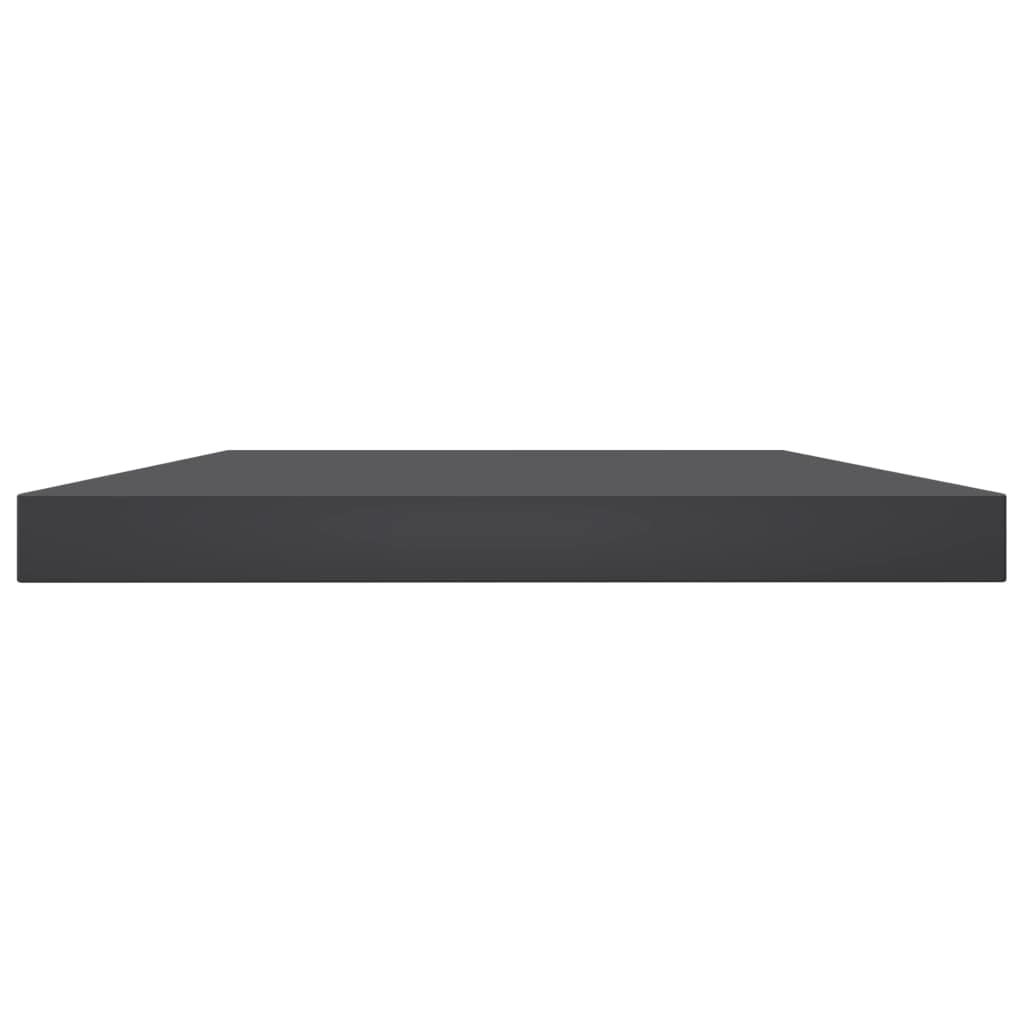 vidaXL Gray Bookshelf Boards - 4 pcs Engineered Wood Replacement Panels - Easy to Install and Maintain - Space-Saving Storage Solution for Home and Office