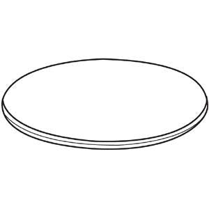 Lorell Round Tabletops, 42-Inch Diameter, Cherry