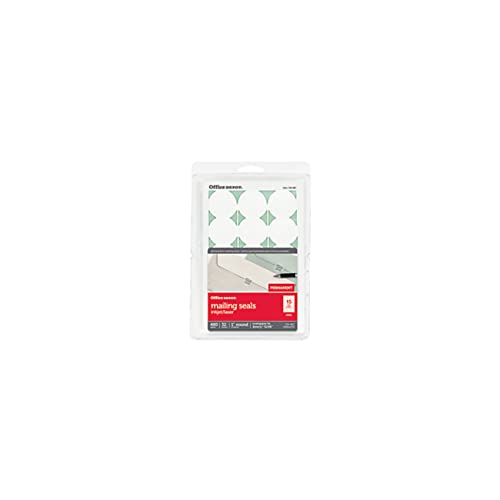 Office Depot Brand Permanent Mailing Seals, 1In Diameter, Clear, Pack Of 480