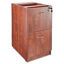 Wholesale Case Of 2 - Lorell Laminate Office Furniture-Fixed Pedestal, F/F,16&quot;X22&quot;X28-1/4&quot;, Cherry