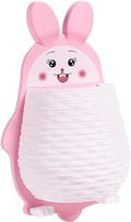 Divik Toothbrush, Toothpaste, Mobile Storage Stand Rabbit Shape Fast Drain Holes and Toiletries Cosmetics Organizer Shelf Storag