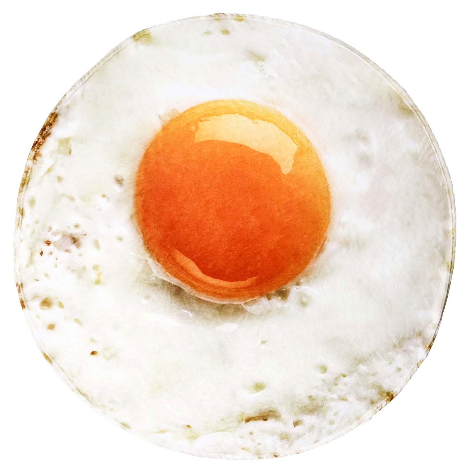 Excervent Realistic Fried Egg Blanket For Adults And Kids, 290 Gsm Double Sided Funny Realistic Food Blanket, Novelty Super Soft
