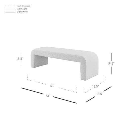 Npd Furniture And More Vioreen Benches, Boucle Beige