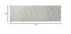 HomeRoots Decor 2'3-inch x 7'6-inch Runner Wool Ivory Area Rug
