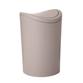 Superio Mini Bathroom Trash Can with Lid, Modern Mini Waste Bin with Swing Lid (1 1/2 Gallon, 6 Liter) Plastic Garbage Can for K