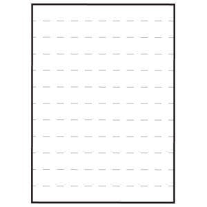 Tabbies Medical Transcription Laser Labels, White, 1' Strips, Perf-Thru, 8-1/2'W X 11'H Sheet, 100 Sheets Per Box (59530)