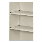 Hon Metal Bookcase, Three-Shelf, 34.5W X 12.65D X 41H, Light Gray