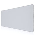 Aloanes Silvery Waterproof Desk Mat, Large Mouse Pad With Extended Mouse Mat, With Anti Slip Base, Stitched Edge, Grain Jacquard