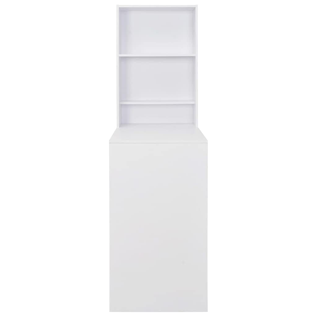 Jinxuny Bar Table With Cabinet White 45.28&quot;X23.23&quot;X78.74&quot;
