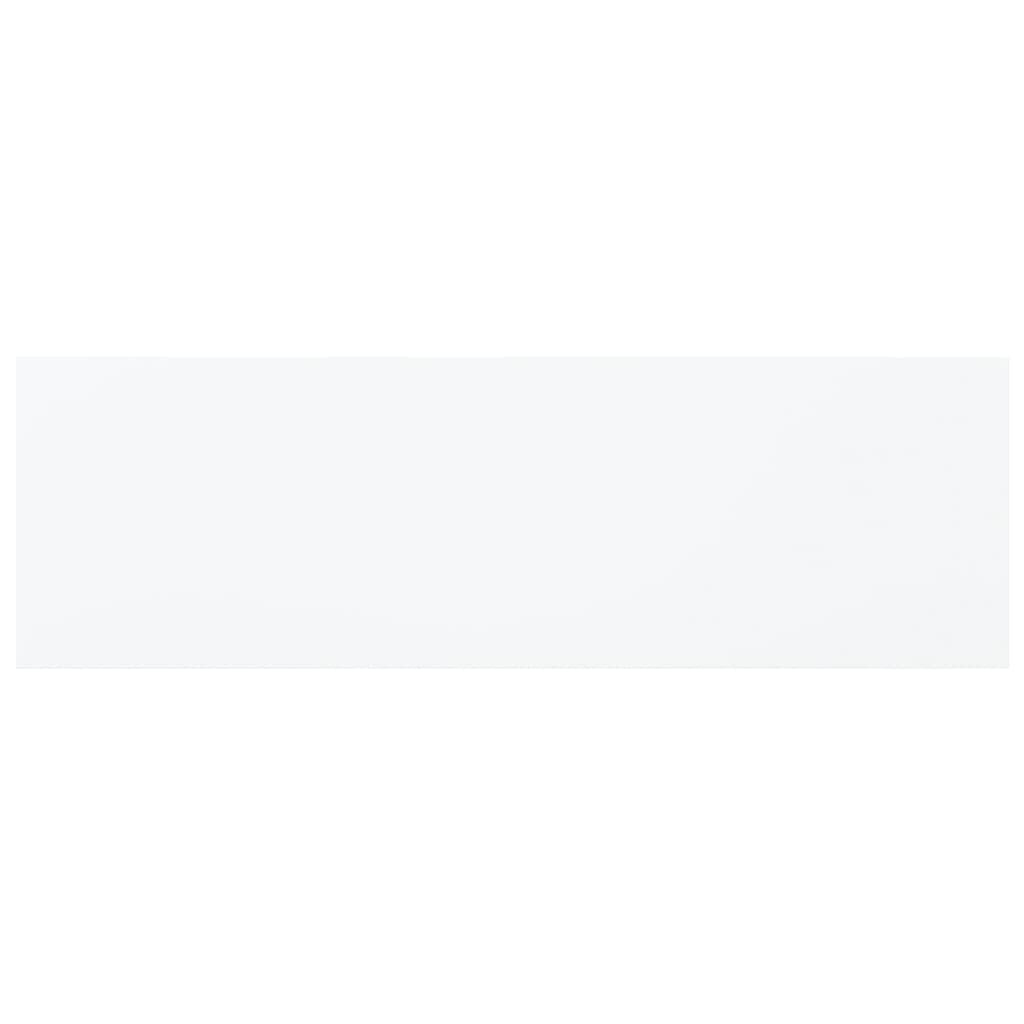 vidaXL Engineered Wood Bookshelf Boards in White (31.5&quot;x7.9&quot;x0.6&quot;) - Pack of 8 - Easy-to-Clean, Sleek and Versatile Shelving Solution