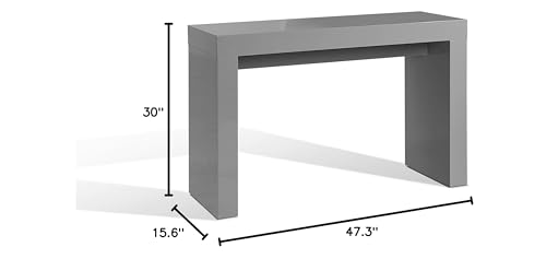 Neos Modern Furniture Console Table, Gray