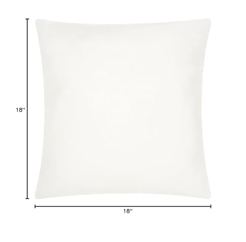 HomeRoots 100% Polyester 18' x 18' Choice White Square Pillow Insert