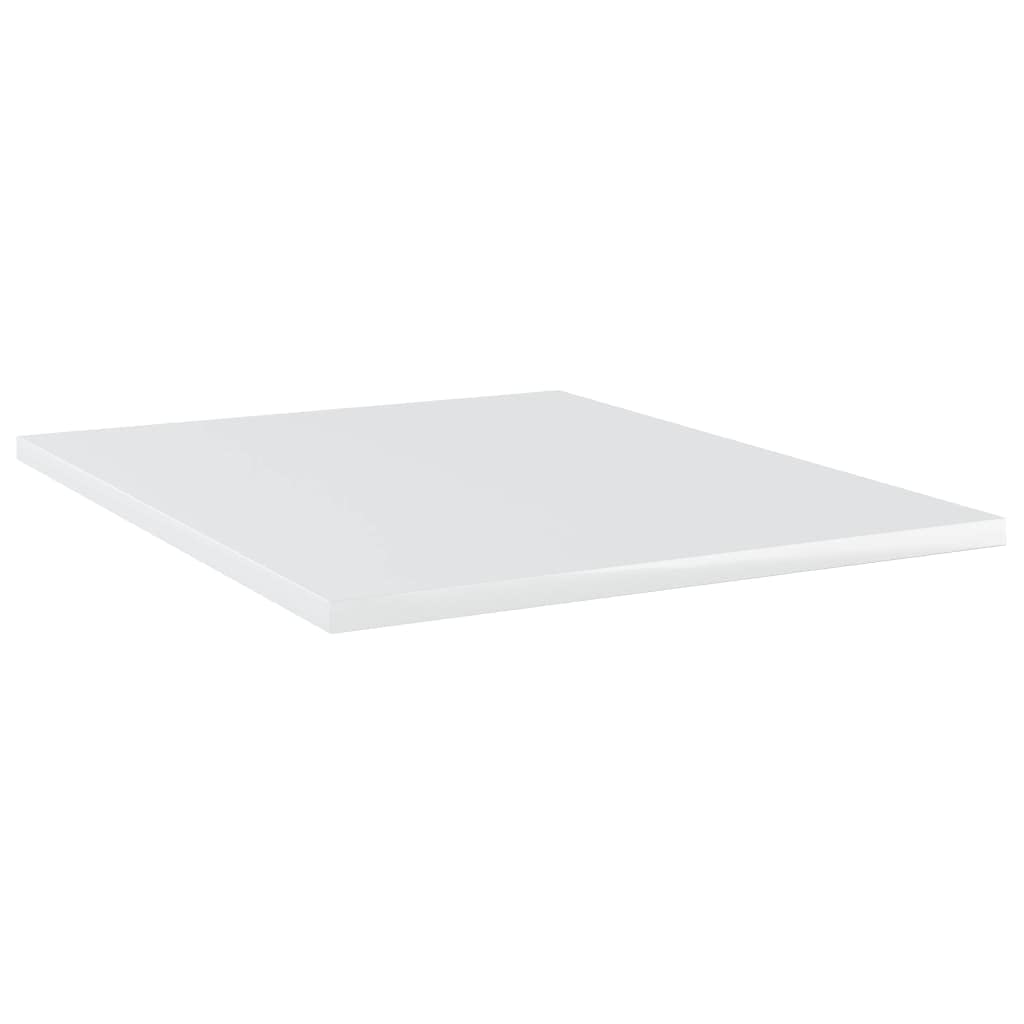 vidaXL Bookshelf Boards in High Gloss White - Durable Engineered Wood Material - Easy to Clean - Suitable for Replacement or Additional Storage - Compliant with California Prop 65