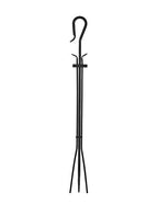 Minuteman International Shepherd'S Hook Single Tool, Fireplace Tongs, Graphite