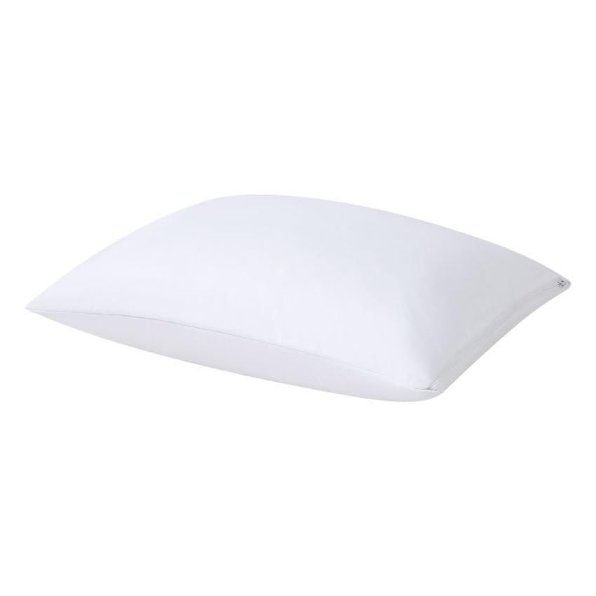 Circleshome Pillow Protectors Single Pack Toddler Zippered - 100% Cotton Breathable Pillowcases - Protects Pillows From Dirt, Du