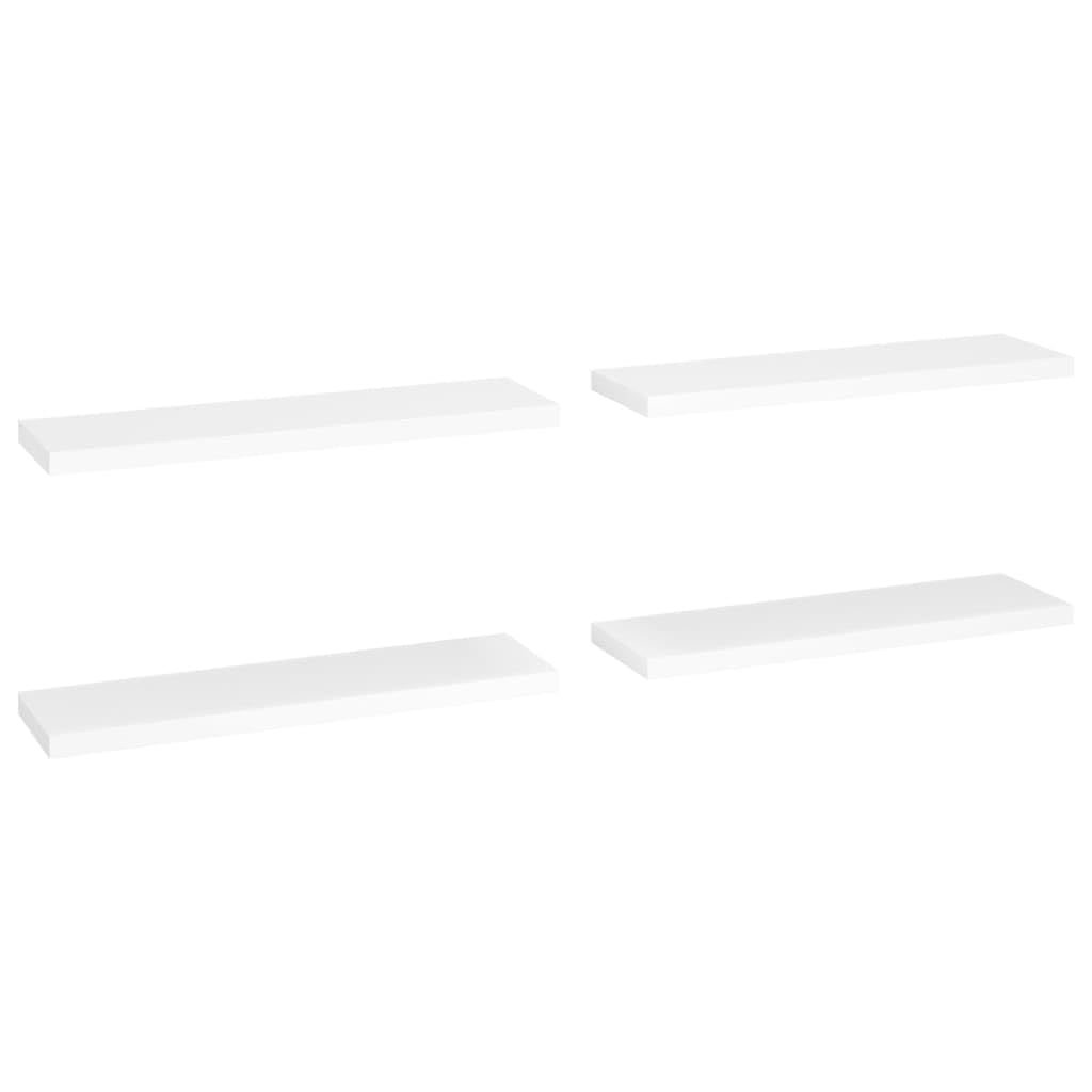 vidaXL Floating Wall Shelves, Set of 4, Honeycomb MDF and Metal Frame, Gray, Easy Install, Modern Decoration, Versatile and Dura