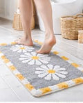 Daisy Tufted Microfiber AntiSkid Bath Mat
