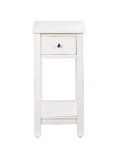 Progressive Furniture III Chairside Table, White