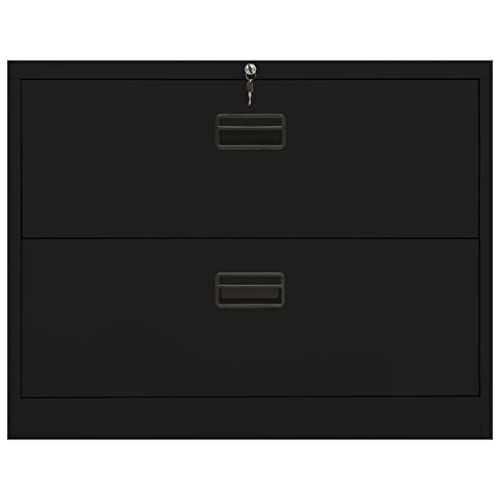 SKM Filing Cabinet Filing Cabinet File cabinets with Drawers Office File cabinets for Home Office File Cabinet with Lock Black 35.4&quot;x18.1&quot;x28.5&quot; Steel