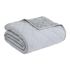 Eddie Bauer - Twin Blanket, Soft & Cozy Bedding, Quilted Home Decor (Classic Solid Grey, Twin)