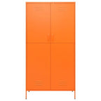 vidaXL Wardrobe Orange 35.4"x19.7"x70.9" Steel