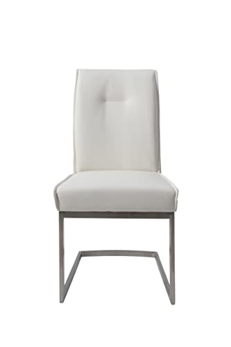 Neos Modern Furniture Dining Chairs, White- Gray