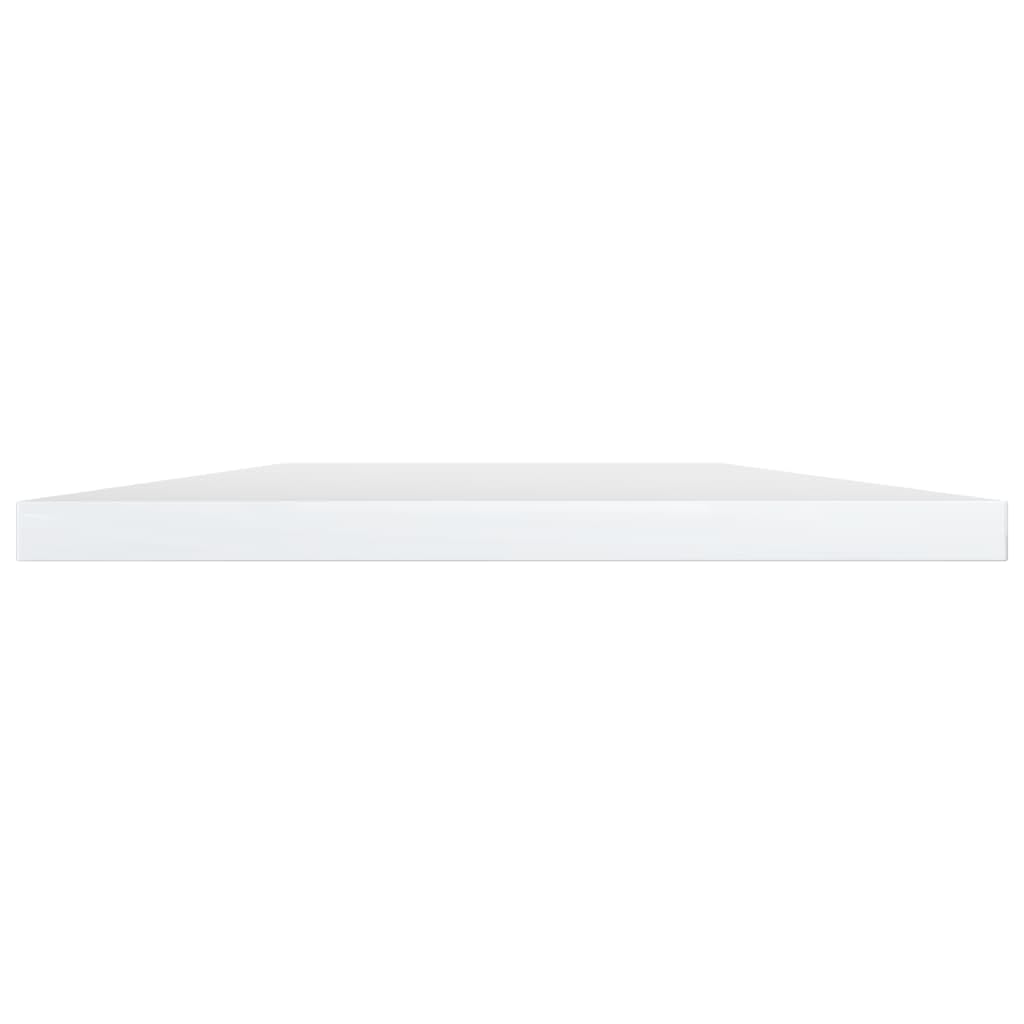 vidaXL Modern White High Gloss Bookshelf Boards, Set of 8 in Engineered Wood, 23.6 x 15.7 x 0.6 Inches