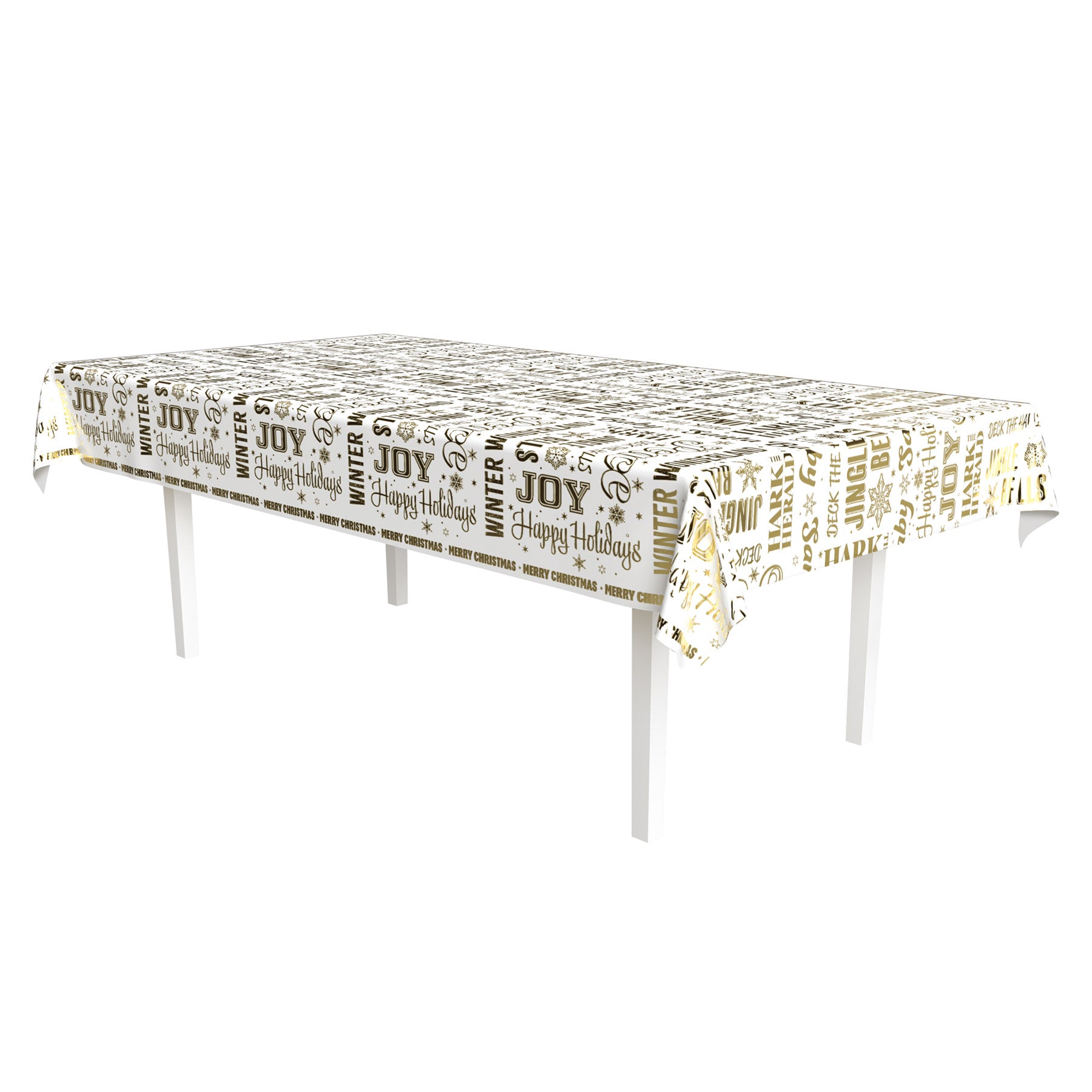 Metallic Holiday Expressions Tablecover